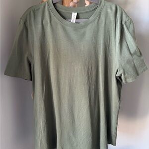 Lululemon Athletica Olive Green Short Sleeve Tee